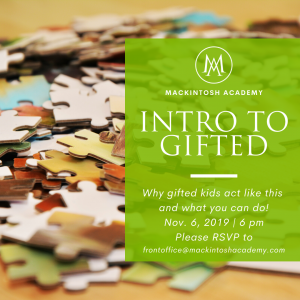intro to gifted event nov. 6 2019